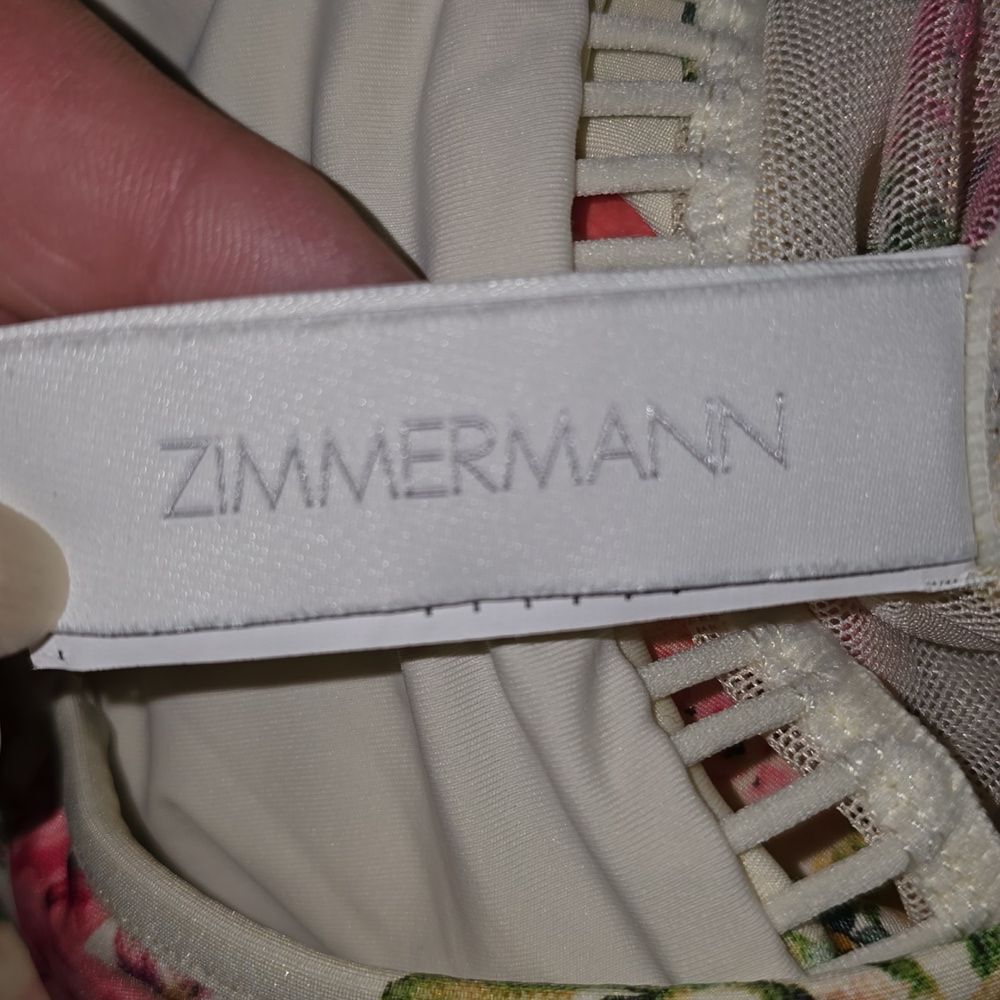 Zimmermann Ruffle Trim Floral Swimwear Womans Size 4-6 - Picture 5 of 8
